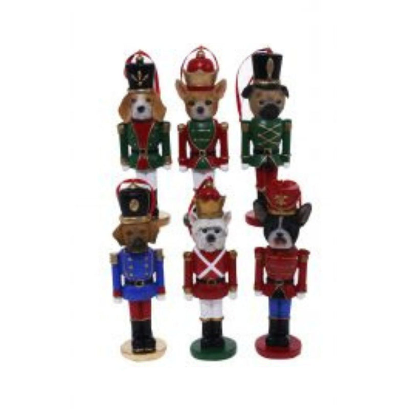 Ronis Christmas Dog Nutcracker Ornaments 9cm Assorted