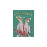Jumbo Christmas gift bag with festive Galah bird design and rope handles