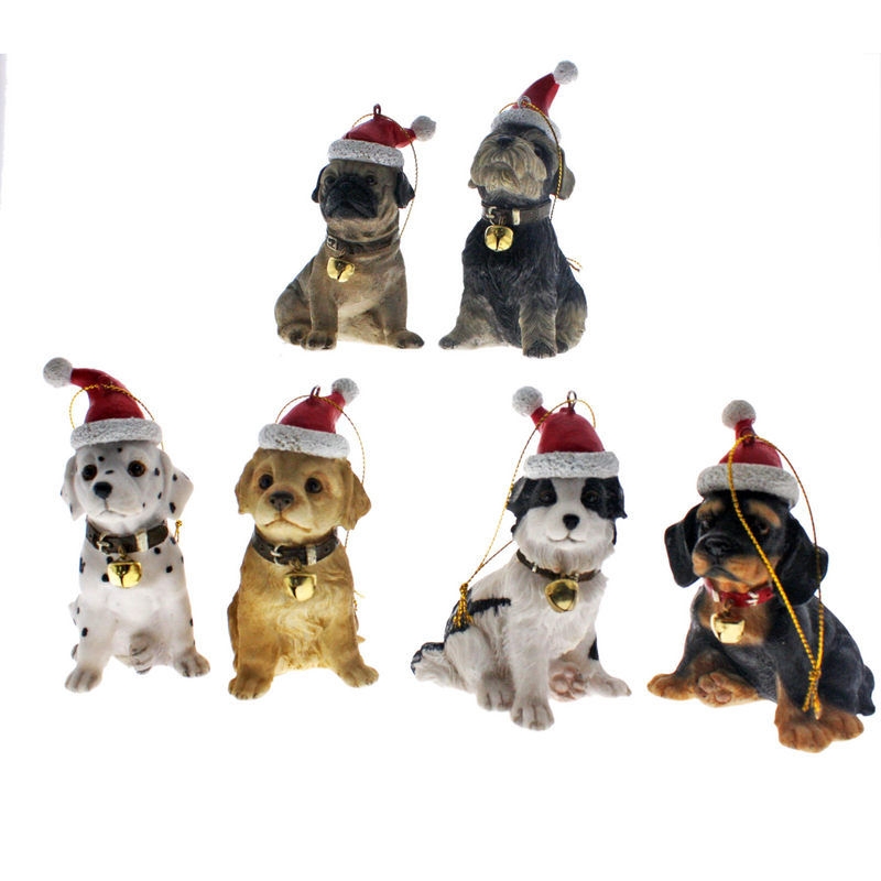 Ronis Christmas Hanging Decoration Christmas Dogs Assorted