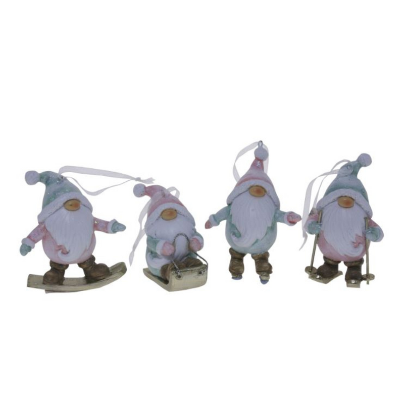 Ronis Christmas Hanging Ornament Gnomes Assorted