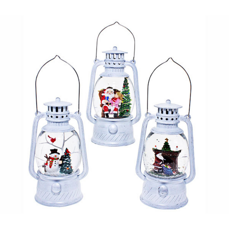 Ronis Christmas Lantern Snowman Santa Santa 12x9x20.5cm Assorted