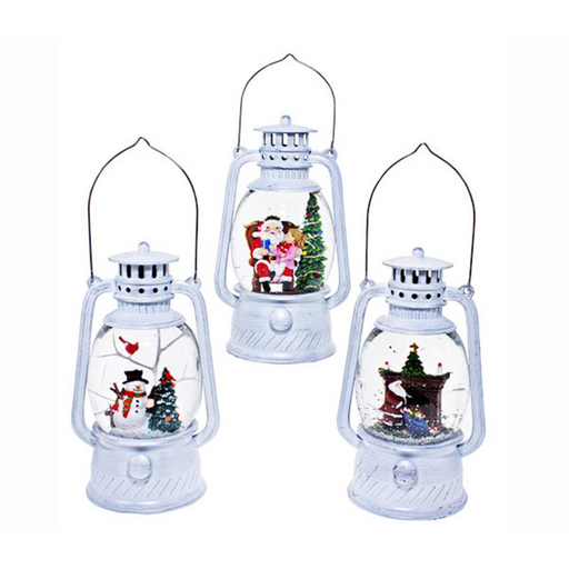 Ronis Christmas Lantern Snowman Santa Santa 12x9x20.5cm Assorted