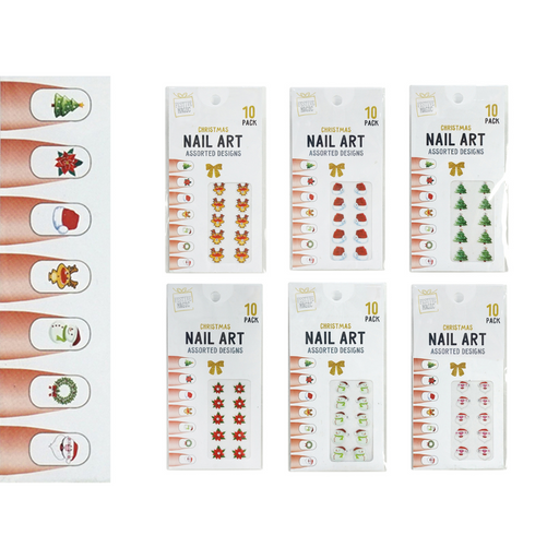 Ronis Christmas Nail Jewels 10pk Assorted