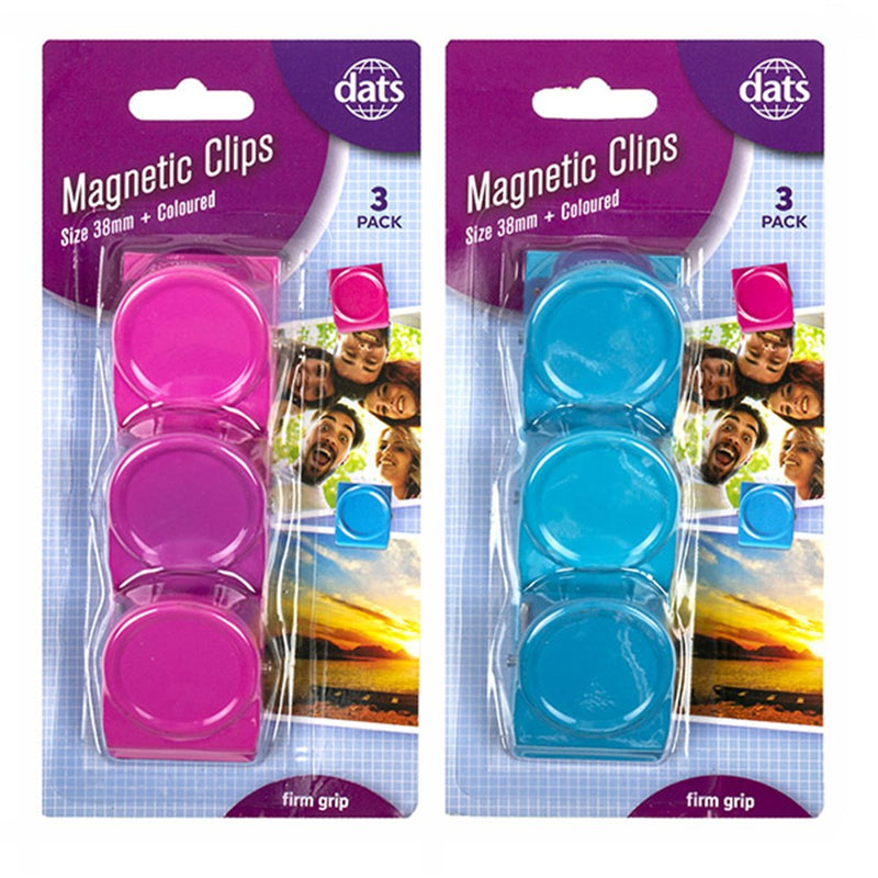 Ronis Clip Magnetic 38mm 3pk Assorted