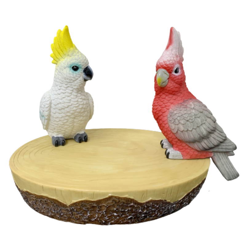 Ronis Cockatoo and Galah on Display 20cm