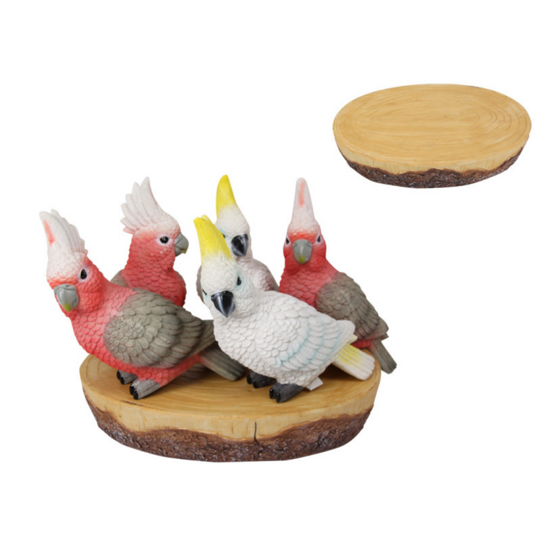 Ronis Cockatoo and Galah on Display 20cm