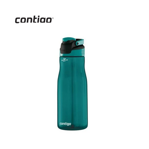 Contigo AUTOSEAL water bottle 946ml in Jaded Grey, reusable spill-resistant drink bottle