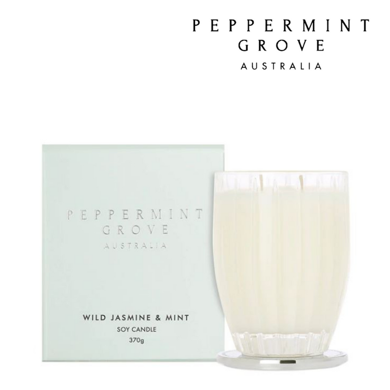 Peppermint Grove Candle 370g - Wild Jasmine &Mint