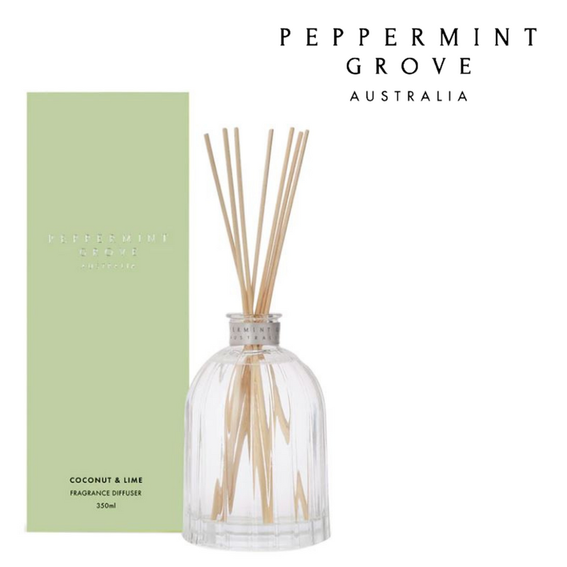 Peppermint Grove Diffuser 350ml Coconut & Lime - Large Fragrance Diffuser 350ml