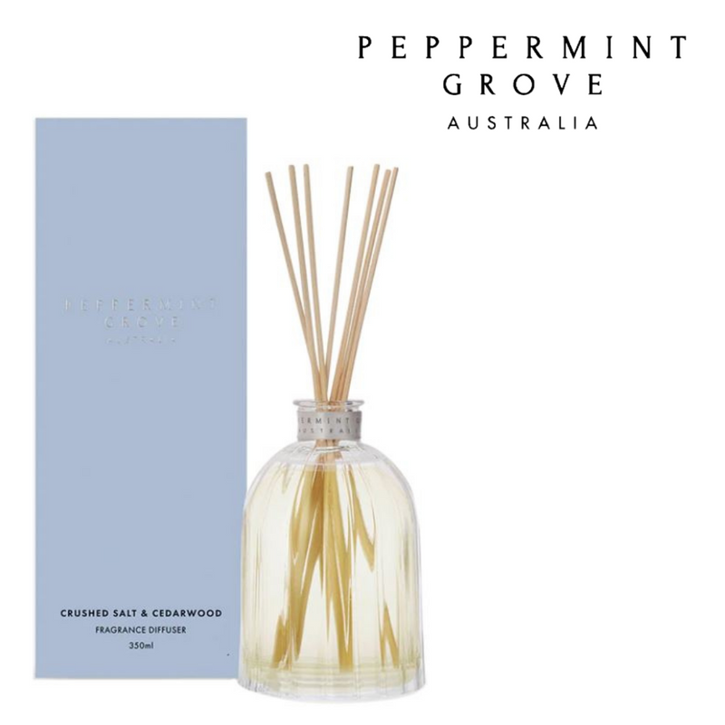 Peppermint Grove Diffuser 350ml Crushed Salt & Cedarwood - Large Fragrance Diffuser 350mlCedarwood