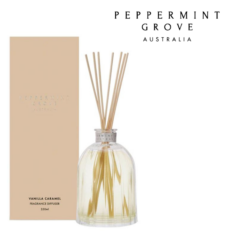 Peppermint Grove Diffuser 350ml Vanilla Caramel - Large Fragrance Diffuser 350ml