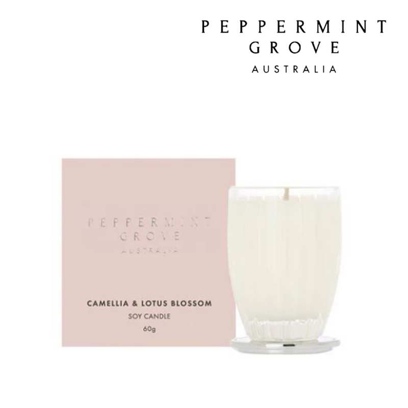 Peppermint Grove Candle 60g - Camellia & LotusBlossom
