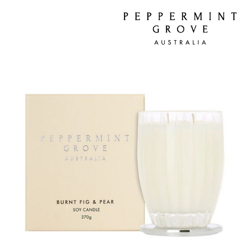 Peppermint Grove Candle 370g - Burnt Fig & Pear