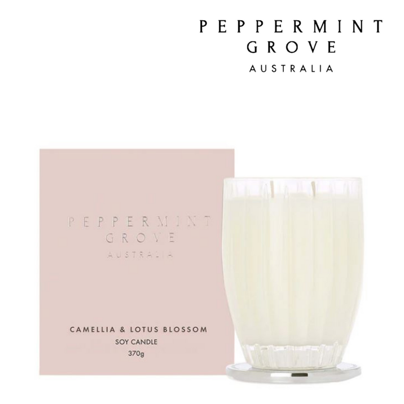 Peppermint Grove Candle 370g - Camellia & LotusBlossom