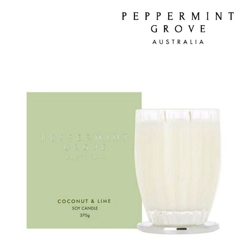 Peppermint Grove Candle 370g - Coconut & Lime