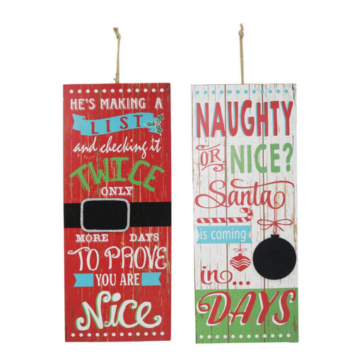 Ronis Countdown Retro Wall Plaque Assorted