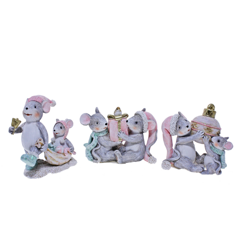 Ronis Couple Christmas Mice Assorted