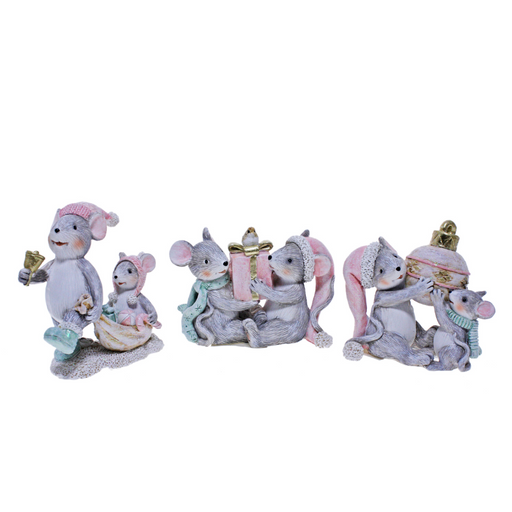 Ronis Couple Christmas Mice Assorted