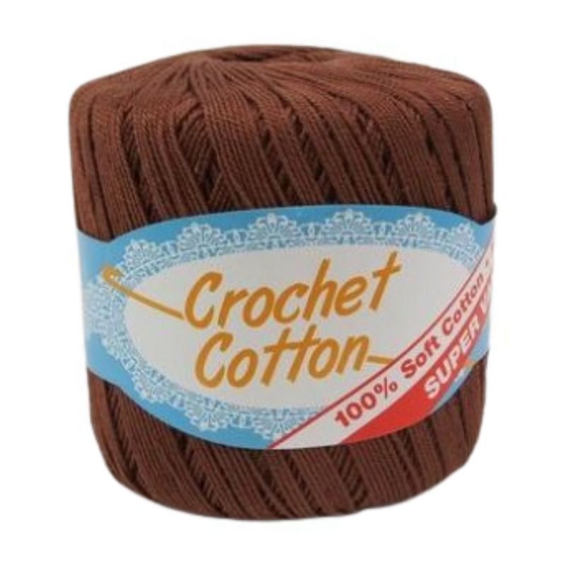 Ronis Crochet Cotton 50g Choc Brown