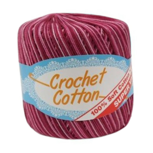 Ronis Crochet Cotton 50g Multi Burgundy