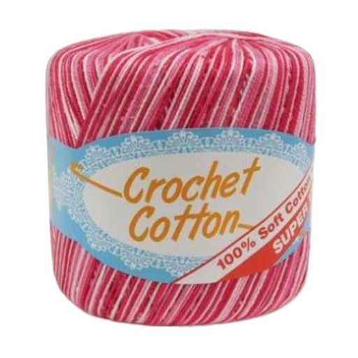 Ronis Crochet Cotton 50g Multi Pink