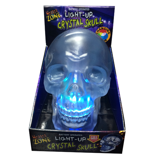 Ronis Crystal Light Up Skull 15cm