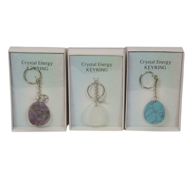 Ronis Crystal Energy Key Ring Assorted