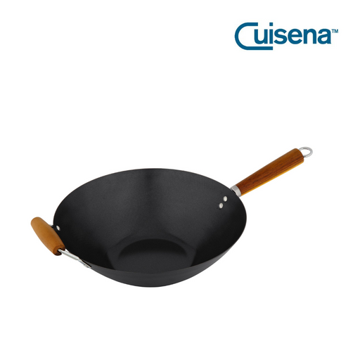Ronis Cuisena Non-Stick Stir Fry Wok Acacia with Side Handle 35cm