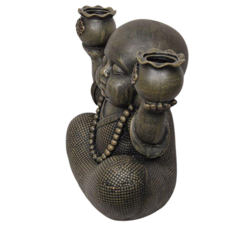 Ronis Cute Garden Monk with Dual Pots 43cm