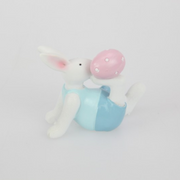 Ronis Cute Rabbits Holding Eggs 7cm 4 Asstd