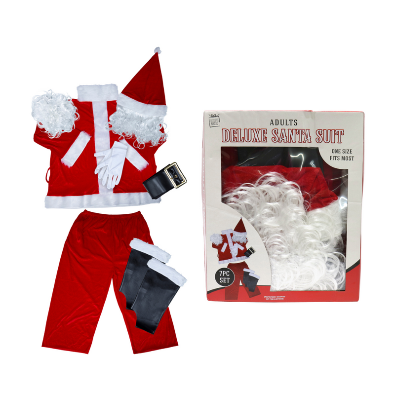 Ronis Deluxe Santa Suit 7pc