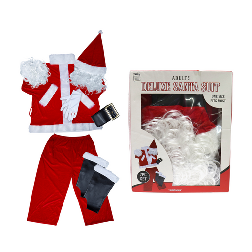 Ronis Deluxe Santa Suit 7pc