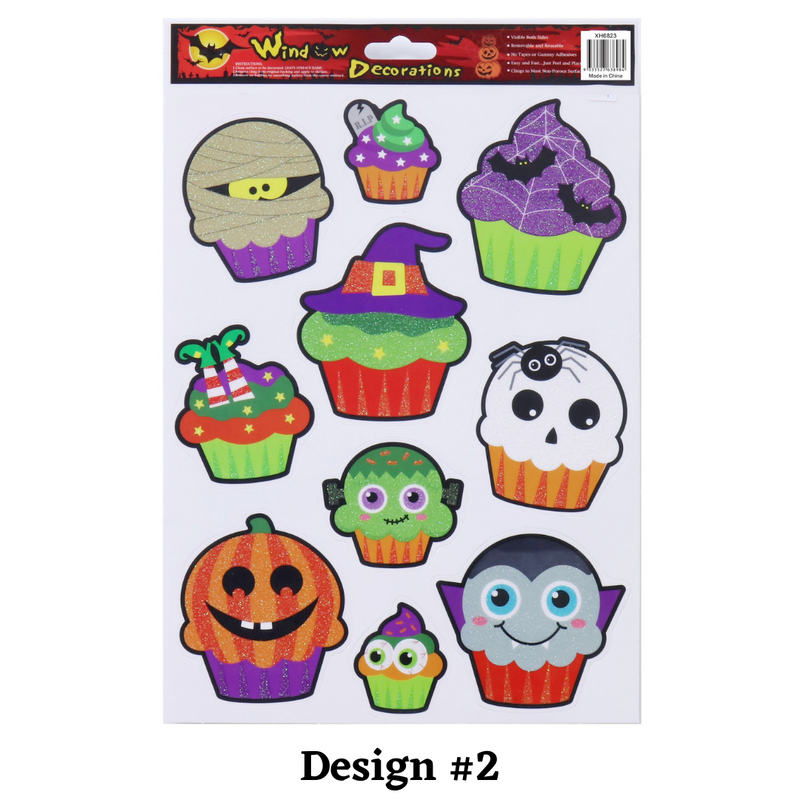 Halloween Glitter Window Sticker 30cm