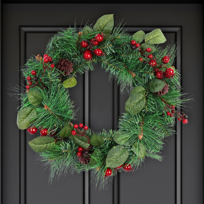 Holly Berry Wreath 45cm