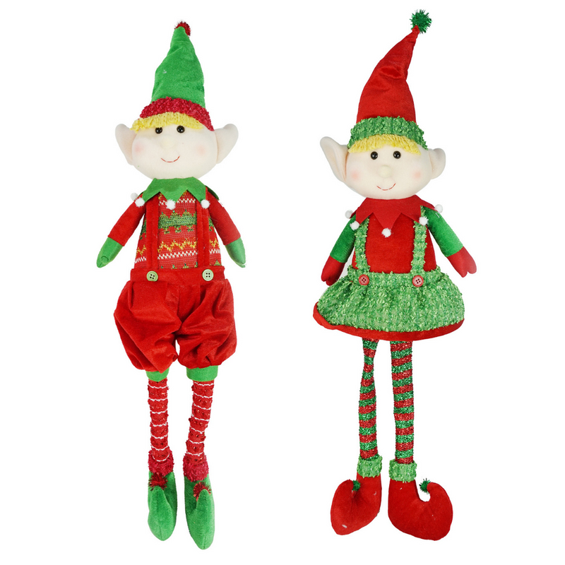 Shelf Sitting Elf Dangly Legs Assorted