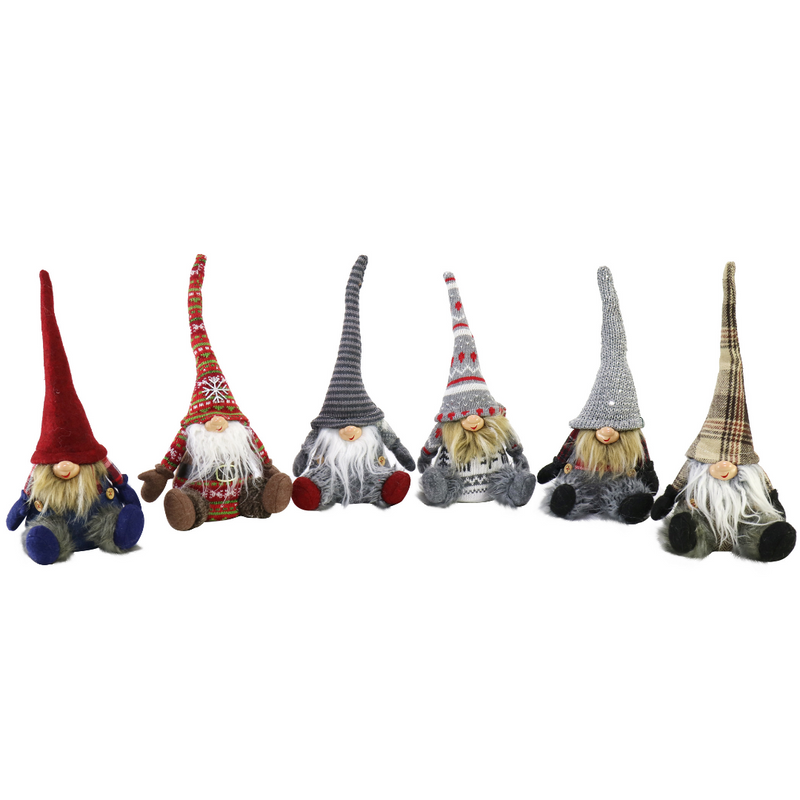 Vintage Sitting Gnome Figure 30cm