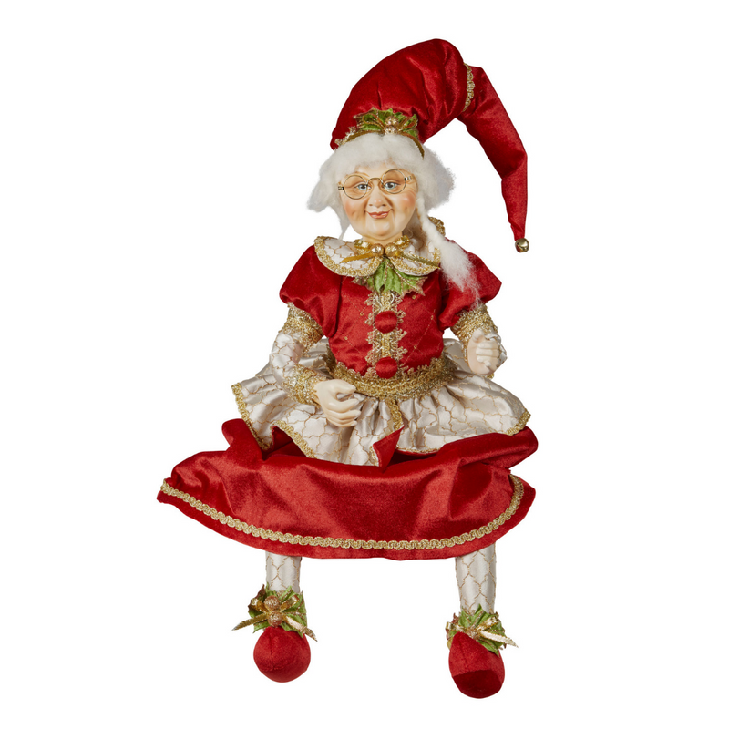 Traditional Sitting Mrs. Claus 70cm