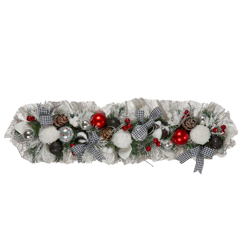 Christmas Garlandâ„¢ Chequered Elegance Garland (100cm)