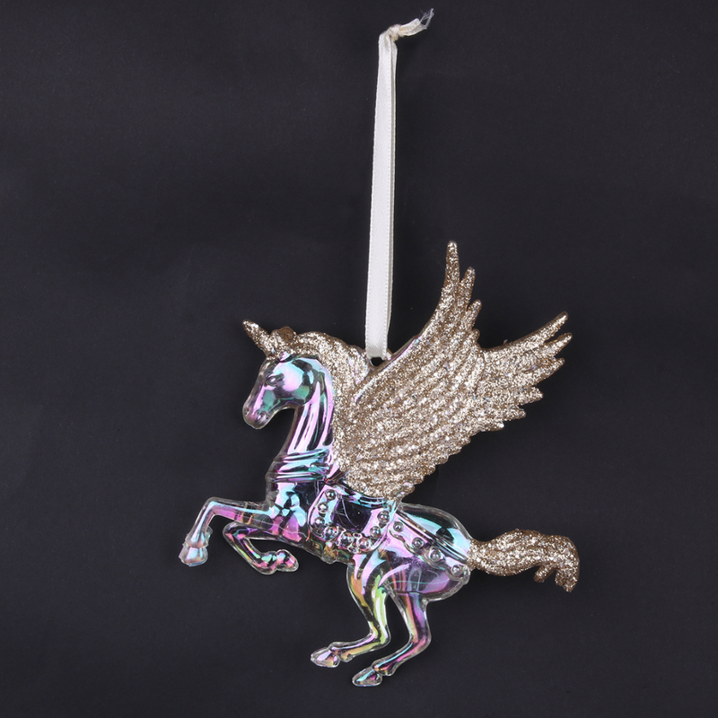 Flying Unicorn Tree Decoration 13cm