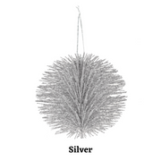 Glitter Spiky Bauble 80mm Assorted – thumbnail