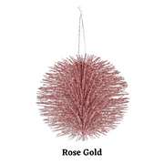 Glitter Spiky Bauble 80mm Assorted – thumbnail