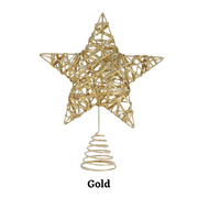 Glitter Wrapped Star Topper 25cm – thumbnail
