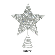 Glitter Wrapped Star Topper 25cm – thumbnail