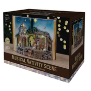 Nativity Sceneâ„¢ LED Musical Nativity Book Scene Rotate – thumbnail