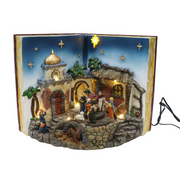 Nativity Sceneâ„¢ LED Musical Nativity Book Scene Rotate – thumbnail