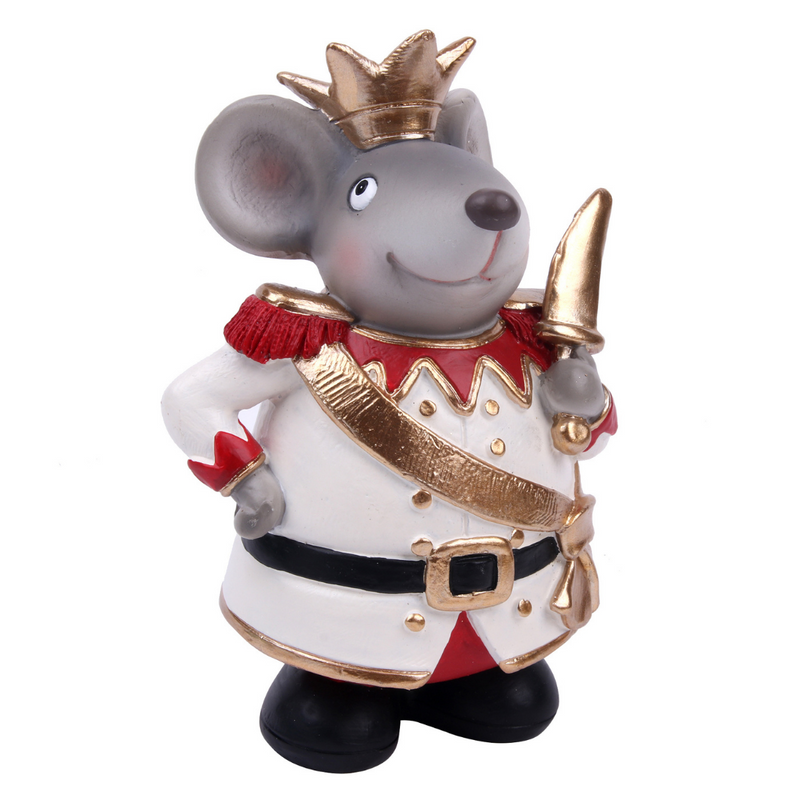 Royal Christmas Mouse Polyresin
