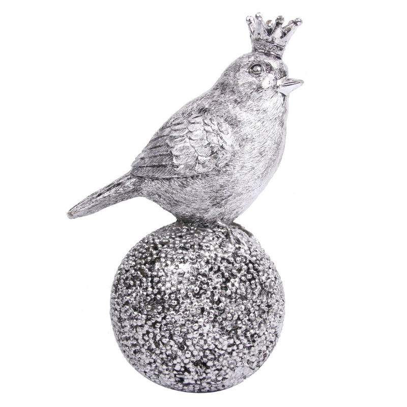 Polyresin Bird On Call 20cm