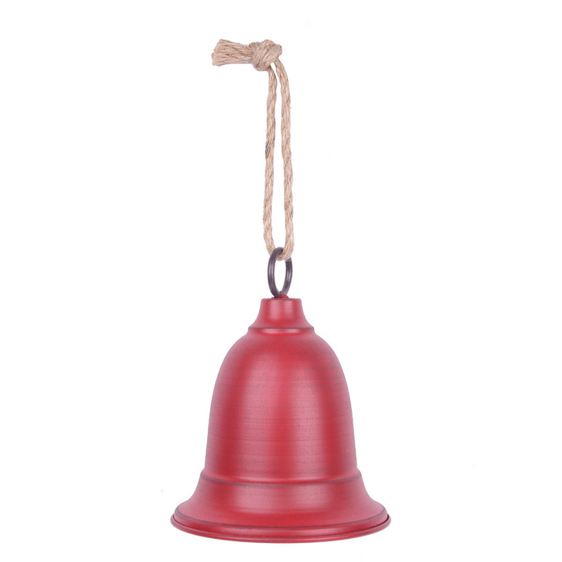 Red Metal Bell D15x19cm
