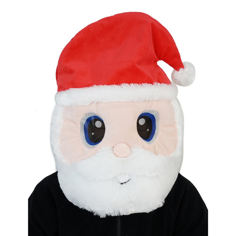 Santa Maskâ„¢ Plush Giant Santa Head Mask
