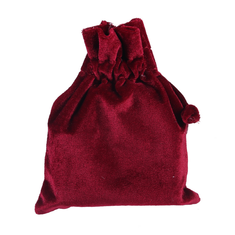 Burgundy Velour Mini Sack 